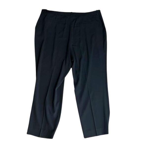 MM Lafluer Black Slacks Dress Pants 3X Plus Size Career Acetate Office Quiet Lux - Picture 2 of 8